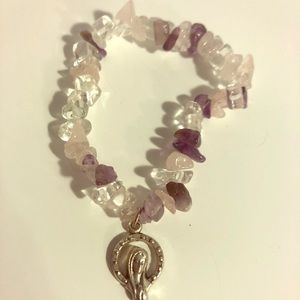Virgin Mary bracelet with stones- new without tags
